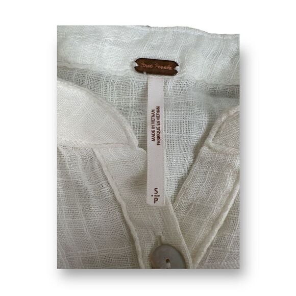 Free People Sheer Lightweight Top Size Small - Picture 5 of 9